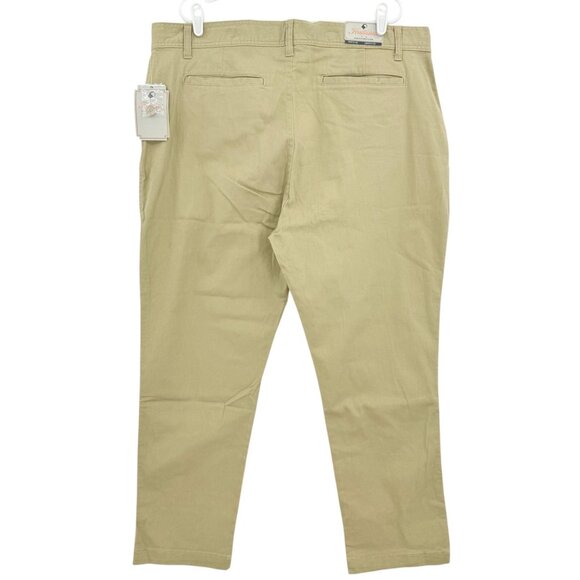 Hallstatt Men's Stretch Standard Fit Khaki Chino Pants Size 42x30 NWT - Picture 2 of 10